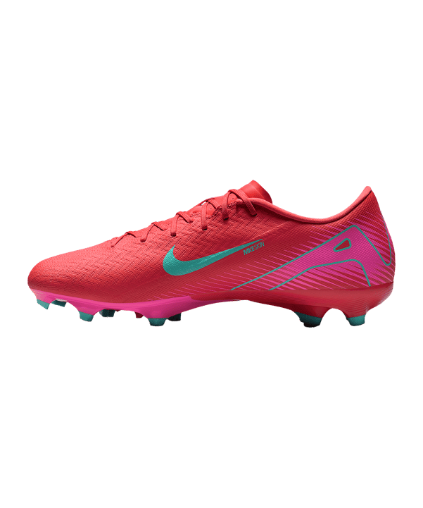 Nike Herren Zoom Vapor 16 Academy FG/MG Fußballschuh rot, pink, türkis