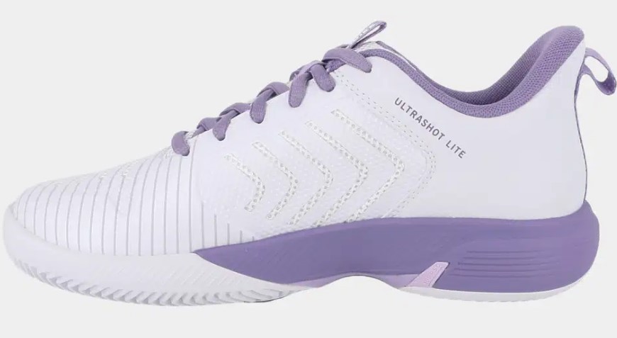K-Swiss Damen Ultrashot Light Clay Tennisschuh/Sandplatzschuh weiß-lila 42