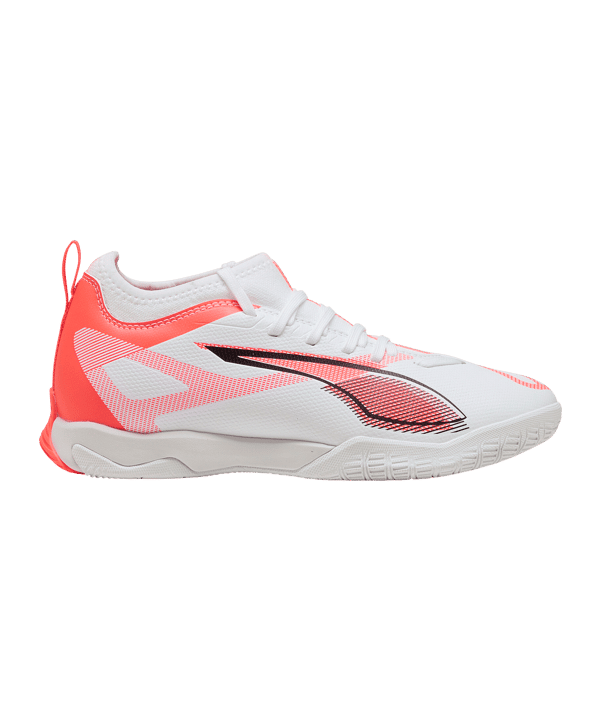 Puma Kinder Ultra 5 Match IT Fußballschuh Fußballhallenschuh weiß, orange, schwarz