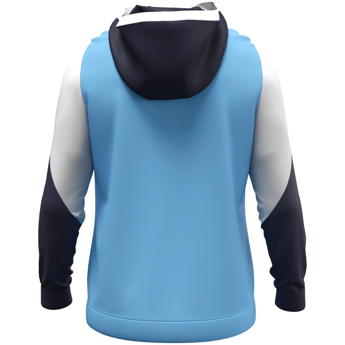 Jako Herren Dynamic Zip Hoodie Langarmtrainingsshirt hellblau, weiß,dunkelblau