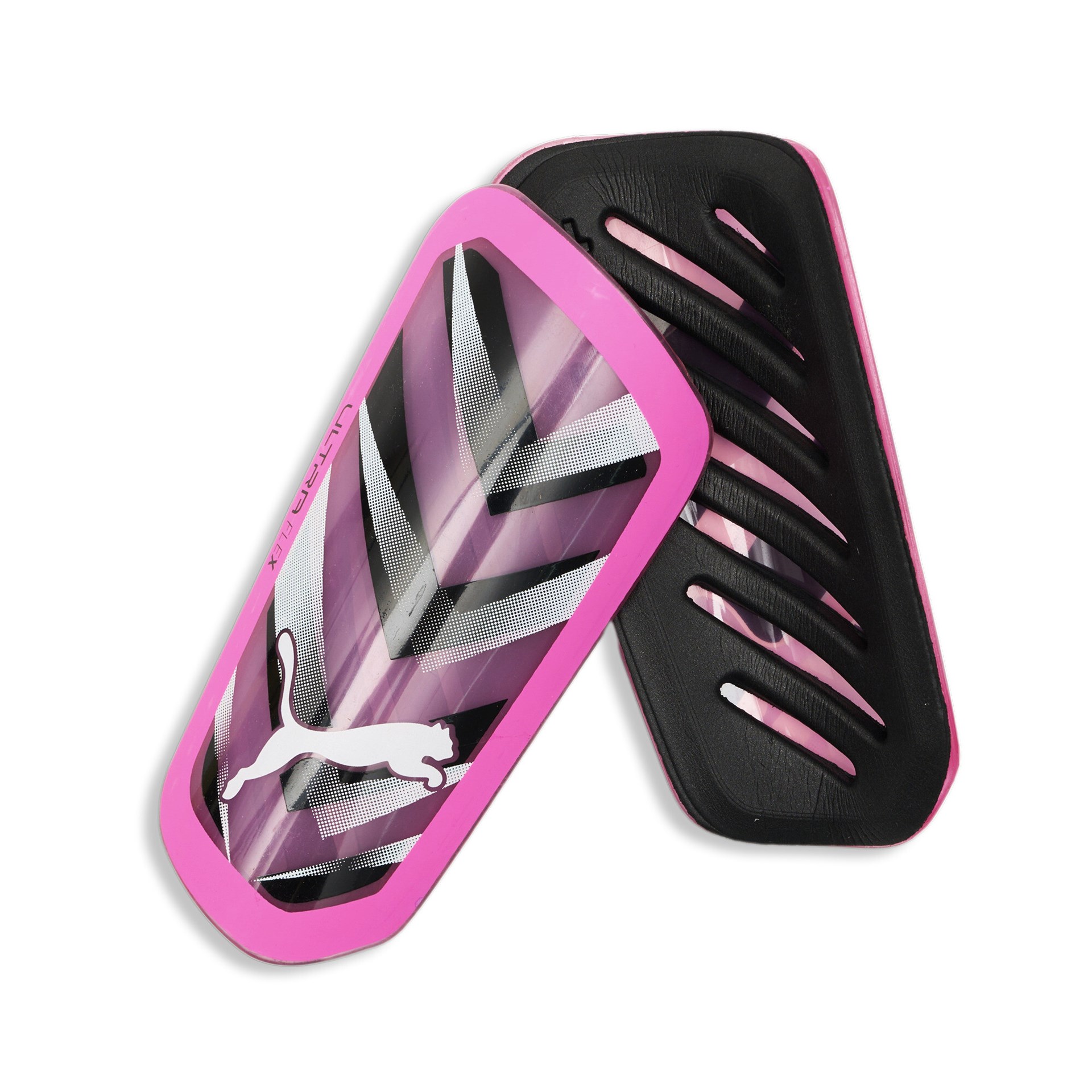Puma Ultra Flex Sleeve Shin Guards Schienbeinschoner pink-schwarz-weiß