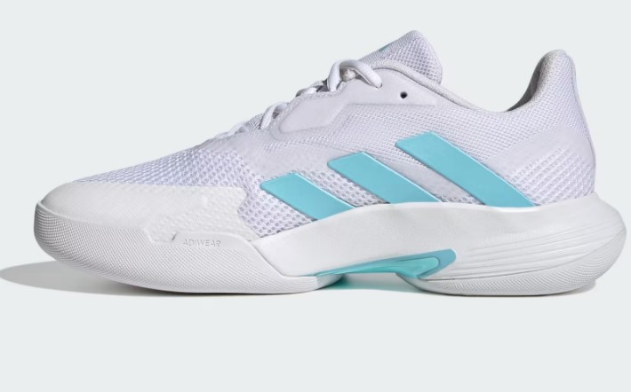 Adidas Damen CourtJam Control Carpet Tennisschuh Teppich weiß türkis 42 2/3