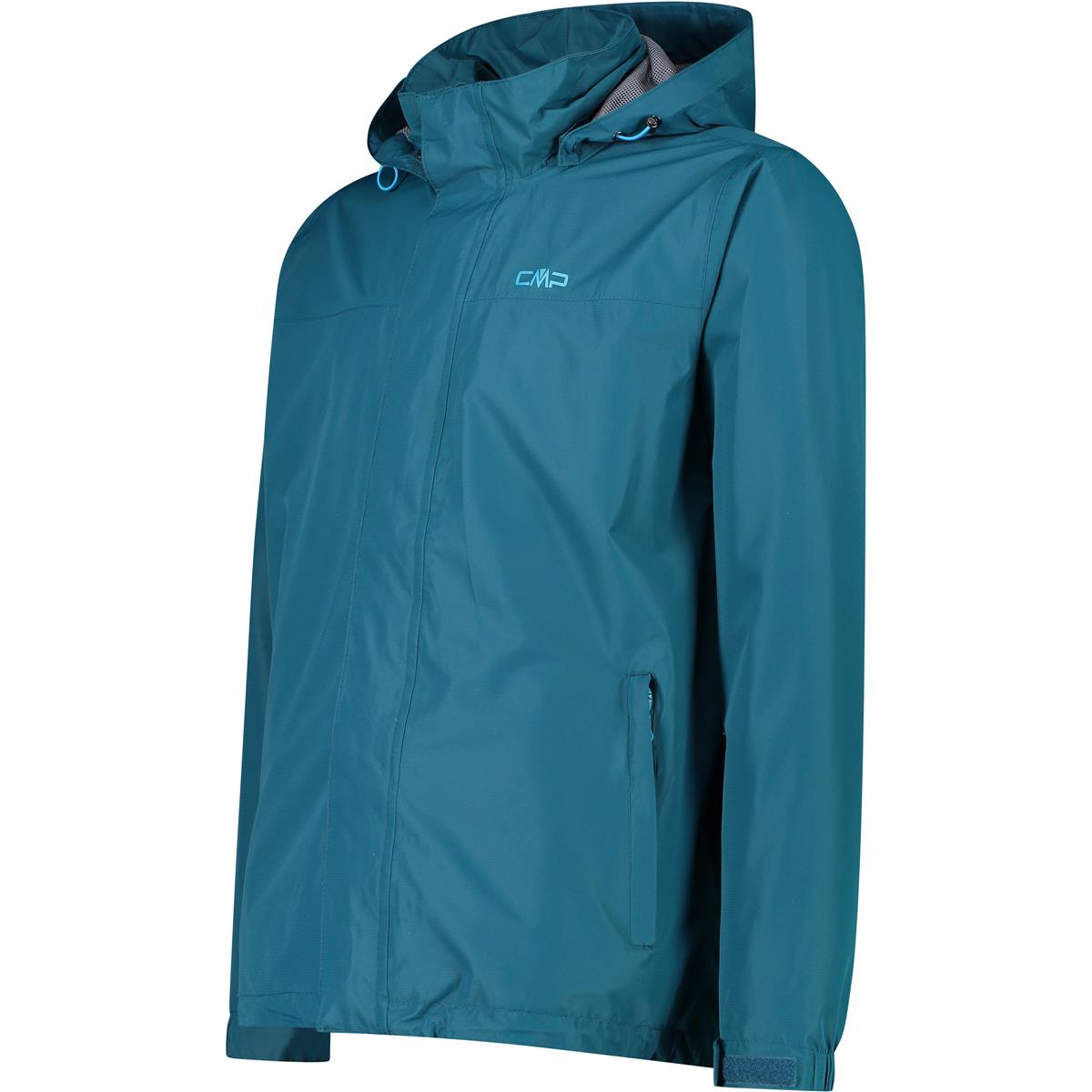 CMP Herren Fix Hood Jacket Regenjacke türkis