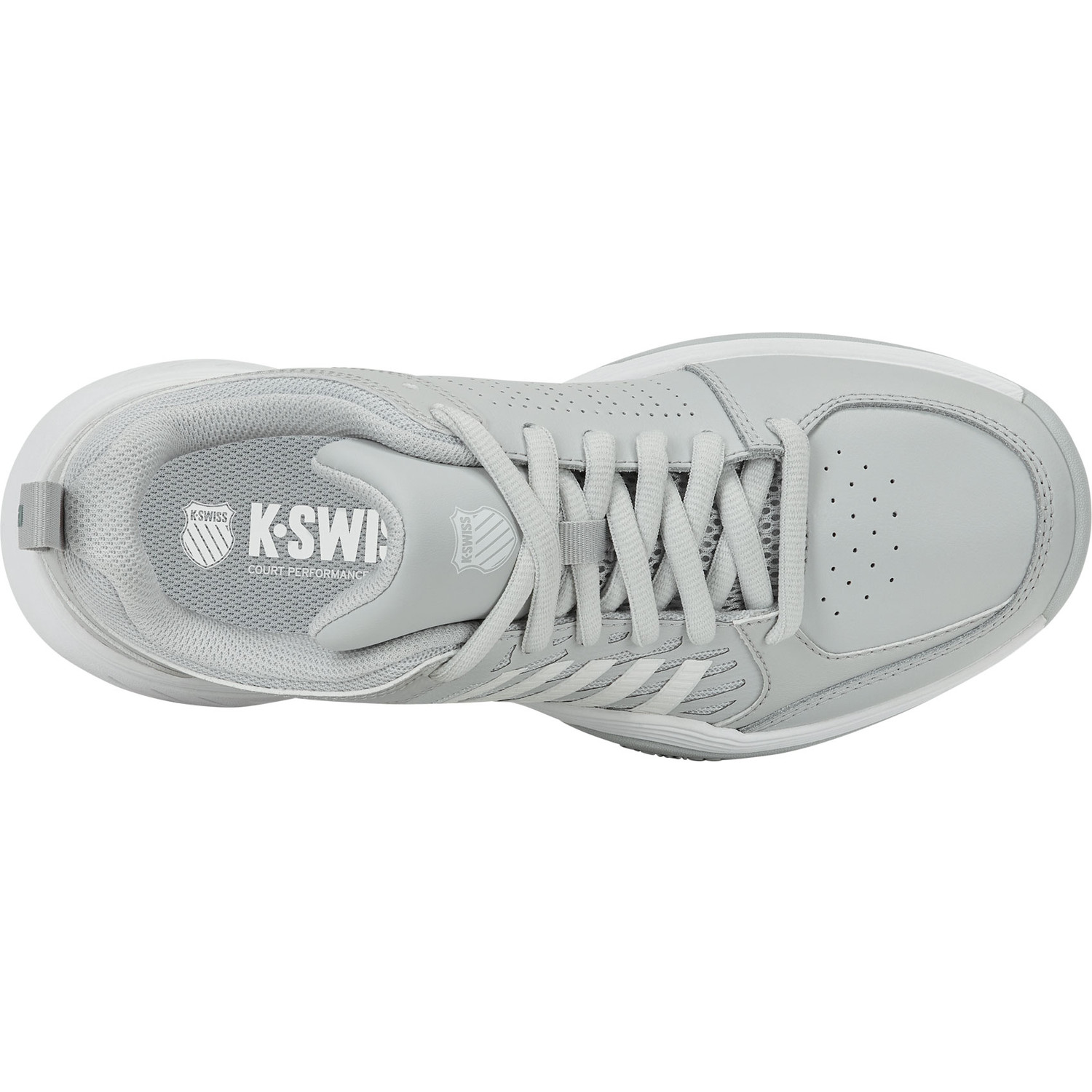 K-Swiss Damen Court Express 2 Carpet Tennisschuh grau-weiß 42