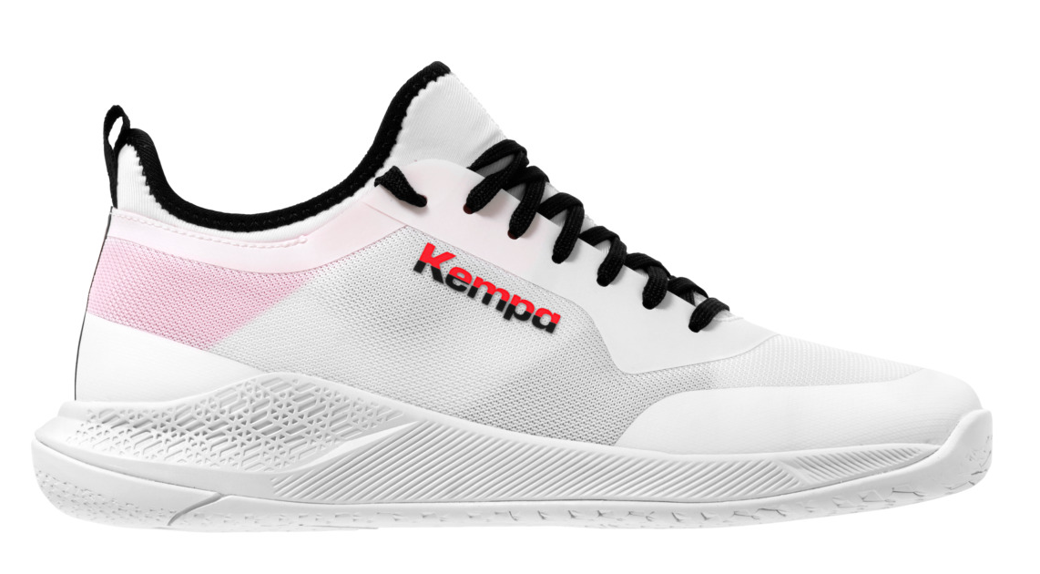 Kempa Kinder Kourtfly Junior Handballschuh weiß schwarz rot 39