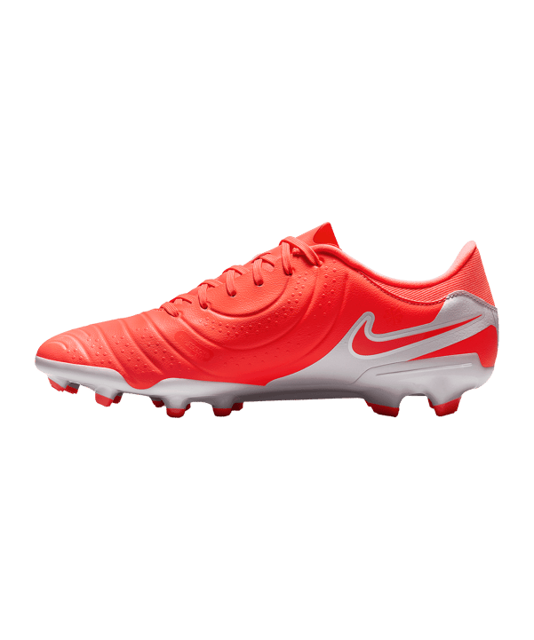 Nike Herren Tiempo Legend 10 Academy Fußballschuh FG/MG neon coral, weiß