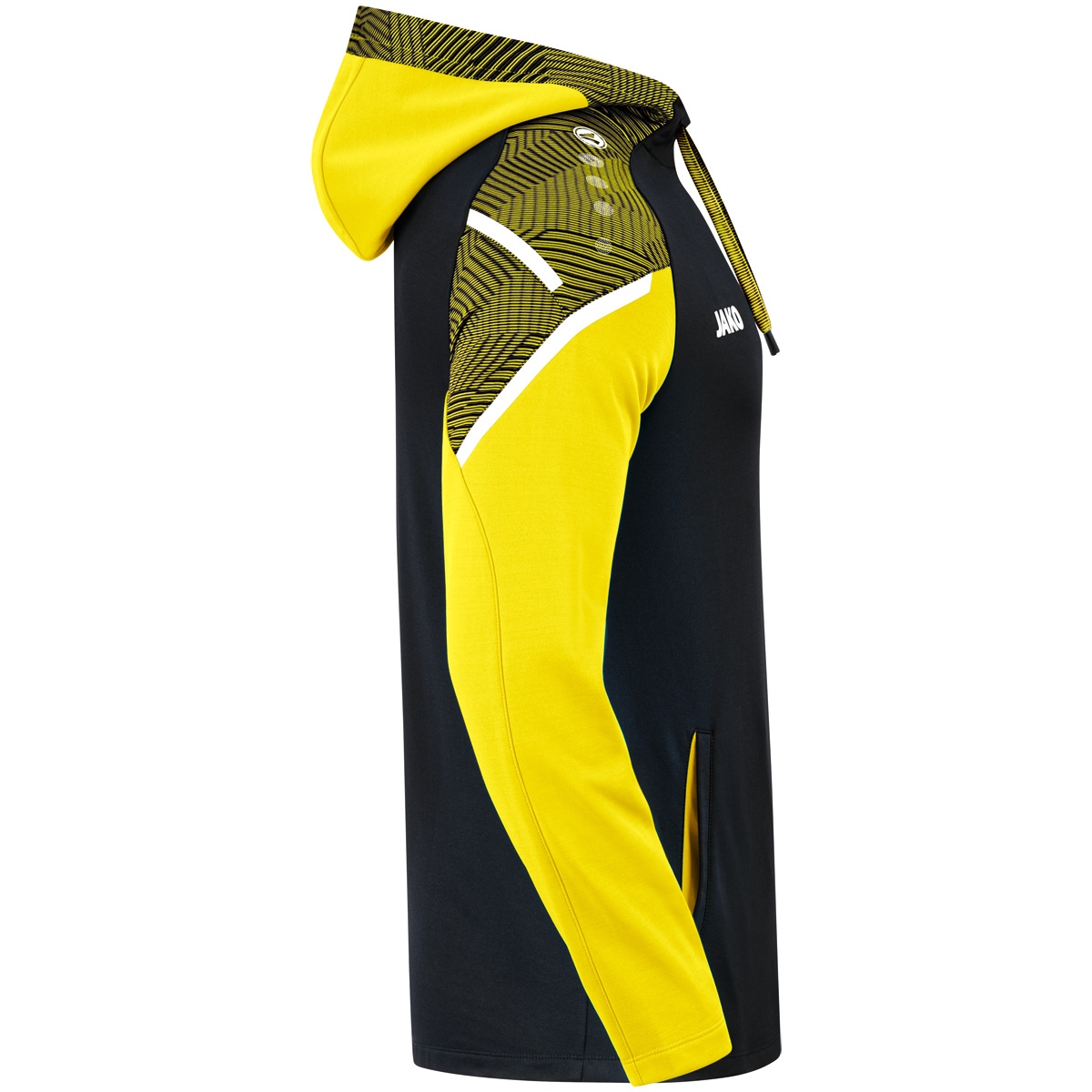 Jako Herren Performance Kapuzensweat Hoodie schwarz-soft yellow L