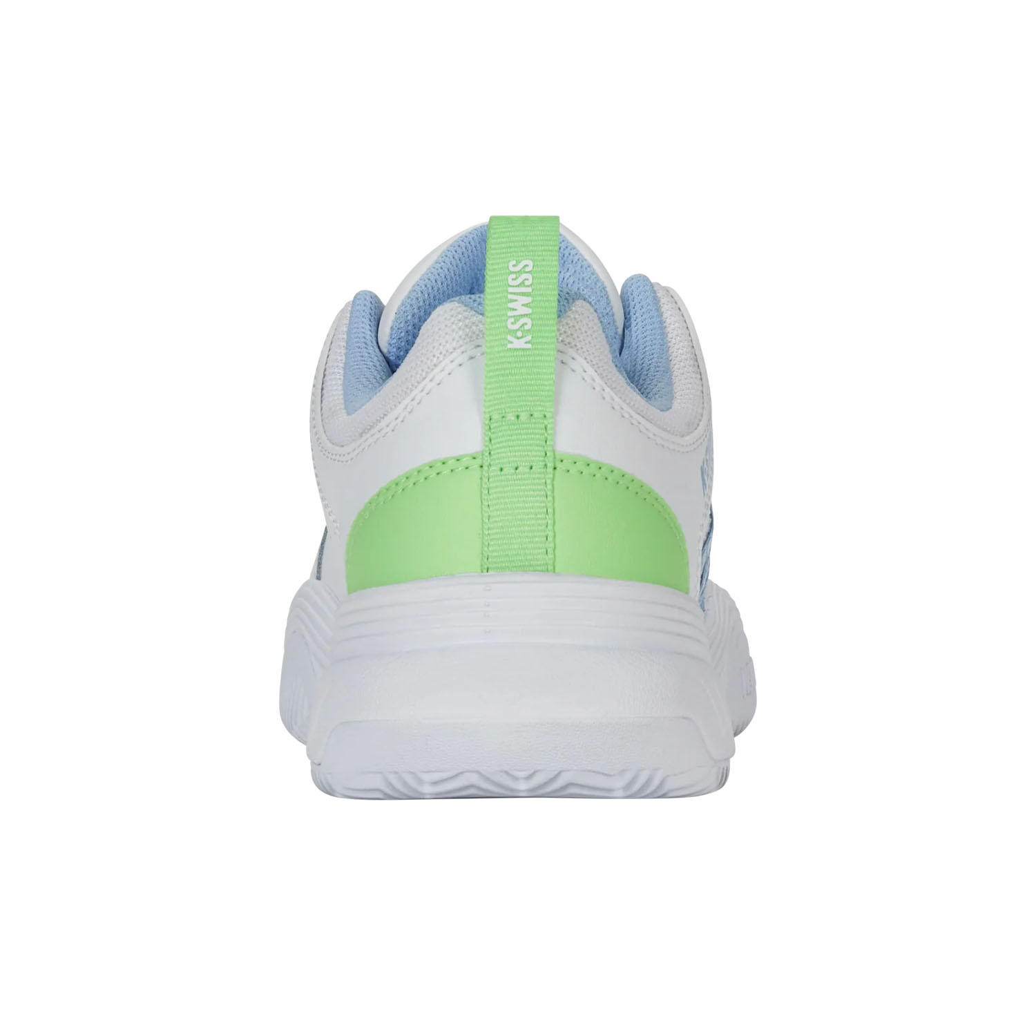 K- Swiss Damen Court Express 2 Clay Tennisschuh Sandplatzschuh weiß, blau, grün