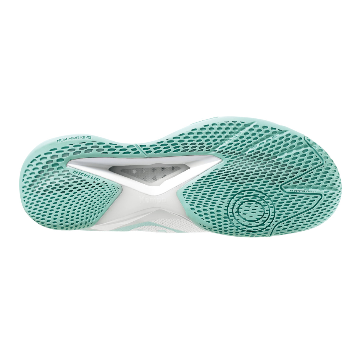 Kempa Damen Wing Lite 2.0 Handballschuh Indoorschuh weiß-türkis