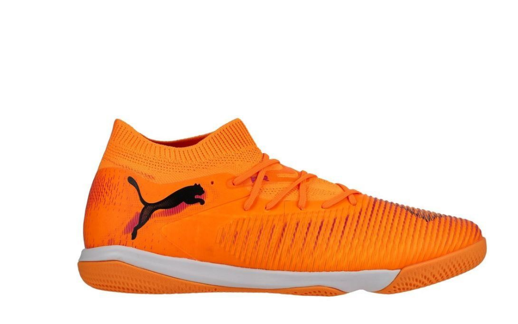 Puma Herren Future 8 Match IT Fußballschuh Hallenfußballschuh orange schwarz 46