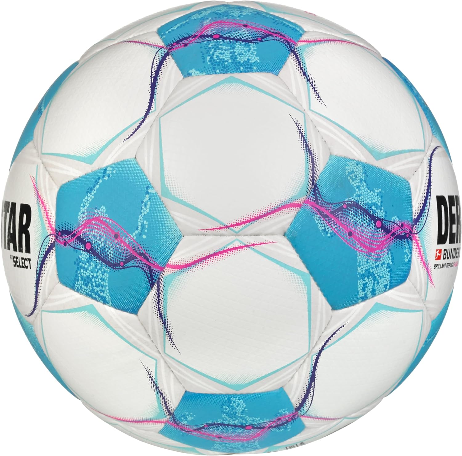 Derbystar Bundesliga 24/25 Brillant Replica S-Light Fußball weiß-blau