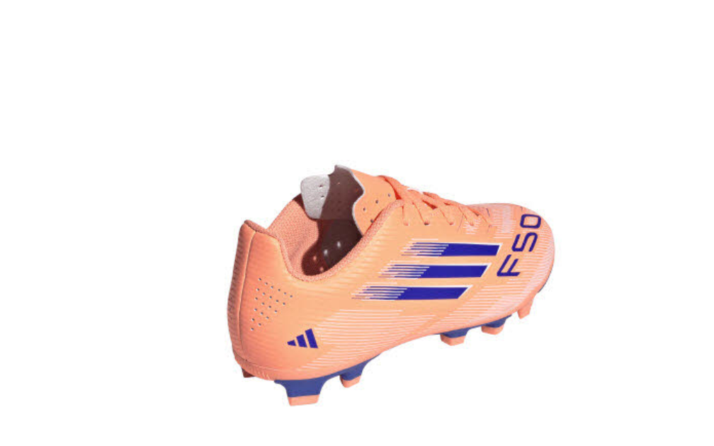 Adidas Kinder F50 Club Fußballschuh FG/MG neonorange blau 38 2/3