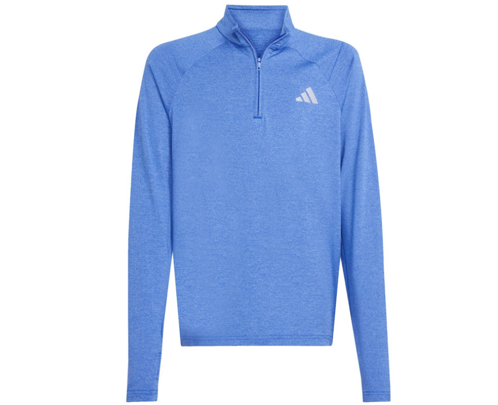Adidas Kinder 1/4 Zip Sweatshirt Trainingsshirt blau 164
