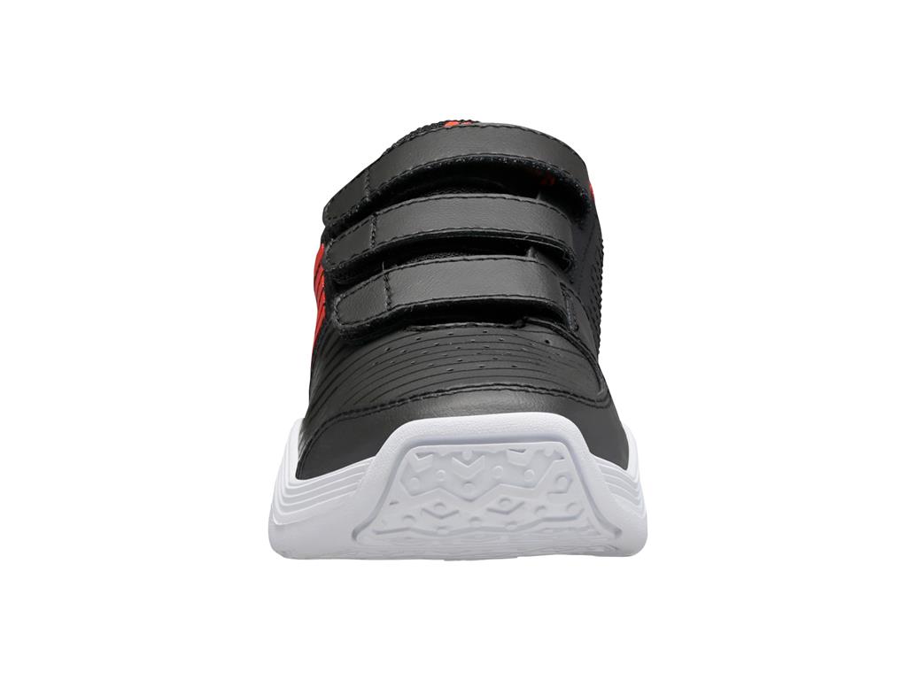 K-Swiss Kinder Court Express Strap Tenisschuh black-orange 28
