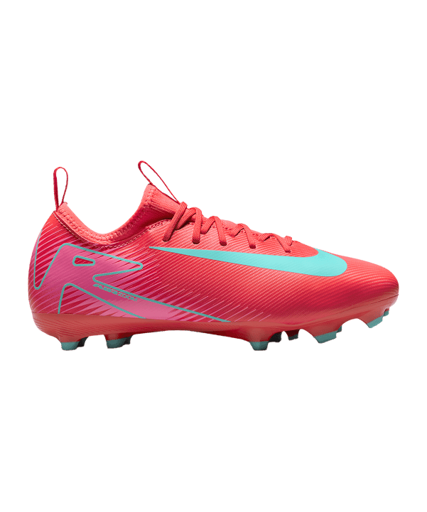 Nike Kinder Zoom Vapor 16 Academy FG/MG Fußballschuh rot, türkis, pink 38,5
