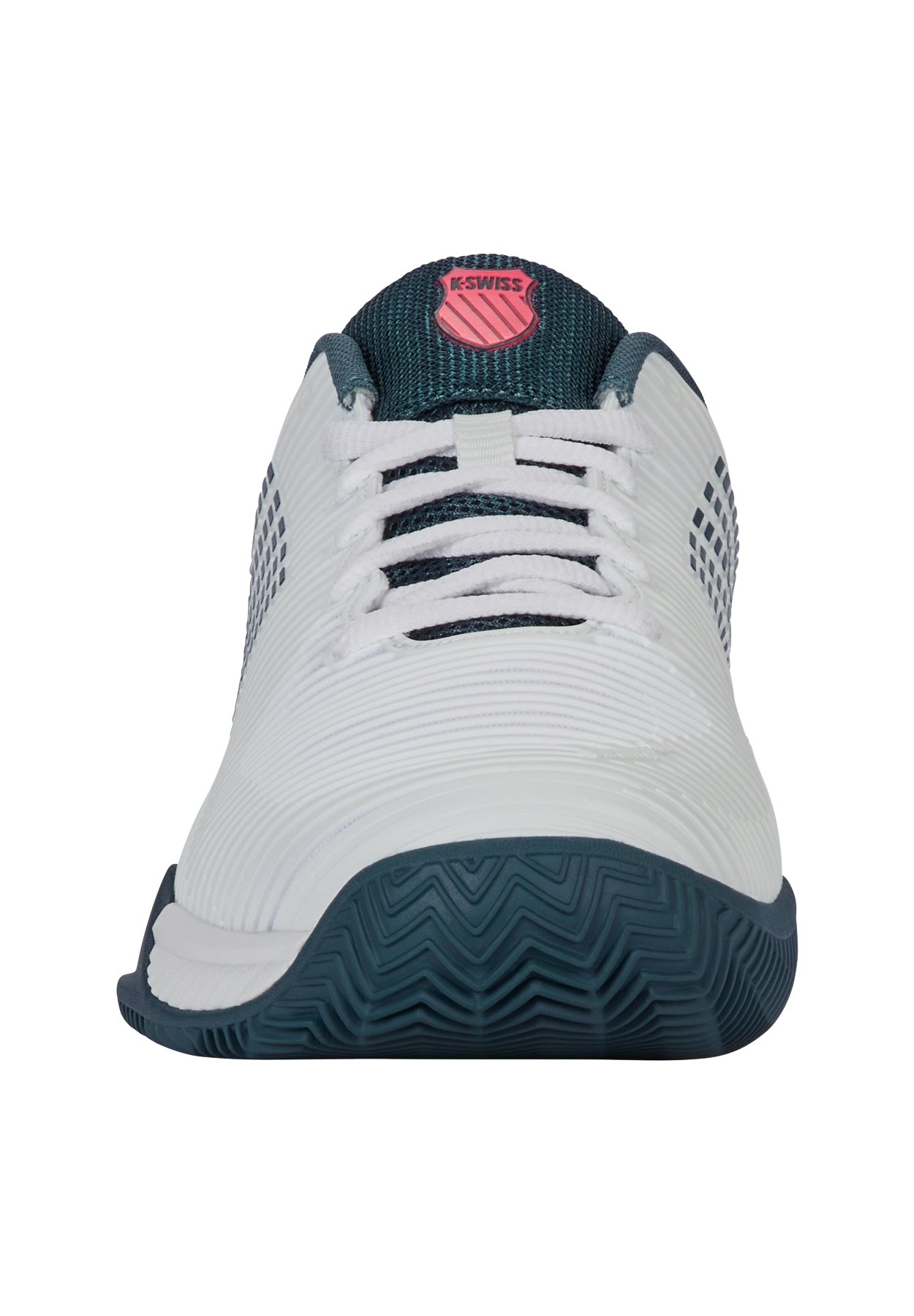 K- Swiss Herren Hypercourt Express 2 Clay Tennisschuhe Sandplatzschuh weiß, blau, pink