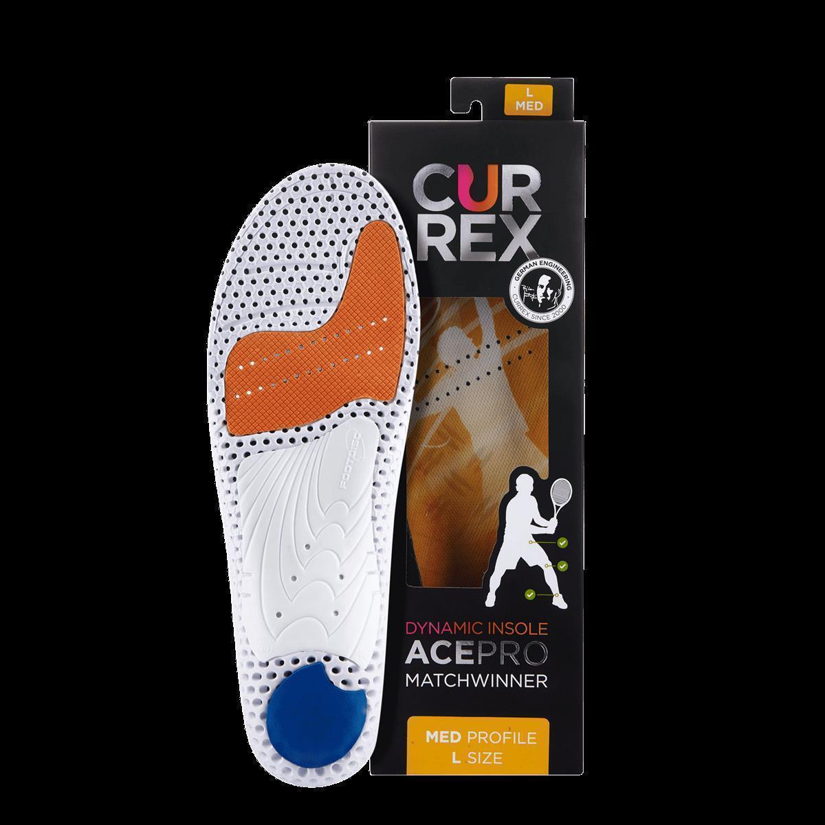 Currex Ace Pro Tennis Einlegesohle med gelb XXL 47-49