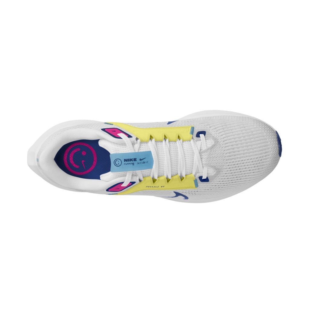 Nike Damen Air Zoom Pegasus 40 Laufschuh Sportschuh weiß-blau-gelb 42