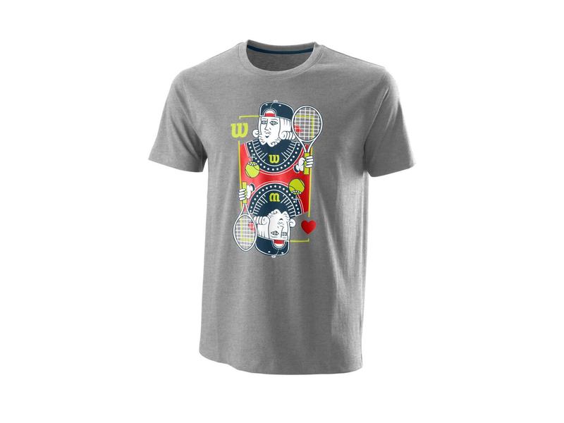 Wilson Herren King Tech Tennisshirt Funktionsshirt grau XXL