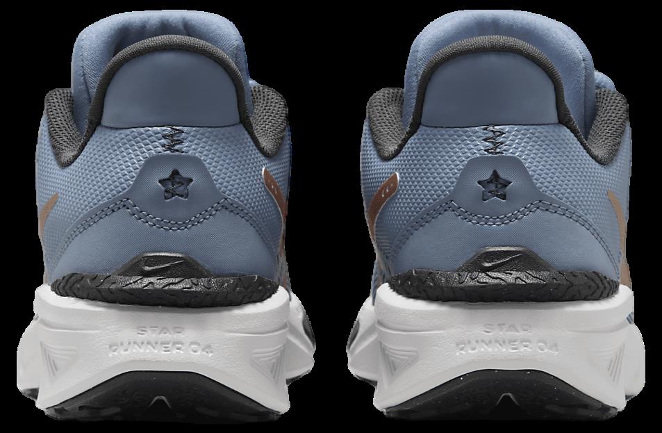 Nike Kinder Star Runner 4 Fitness/ Frizeitschuh grau- rosegold- weiß