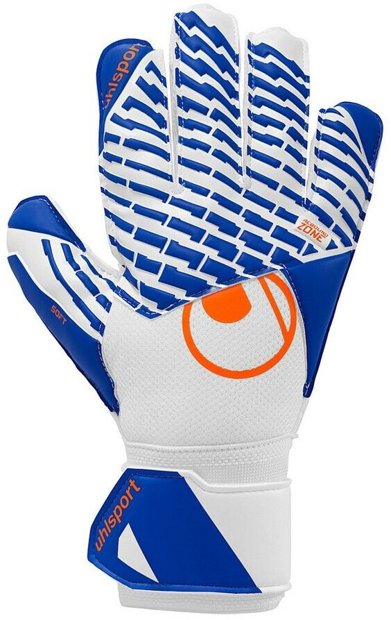 Uhlsport Torwart Handschuh FM Soft Advanced weiß-blau-orange 6,5