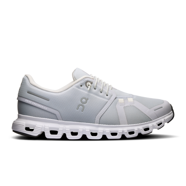 ON Damen Cloud 6 Laufschuh/ Freizeitschuh grau, weiß
