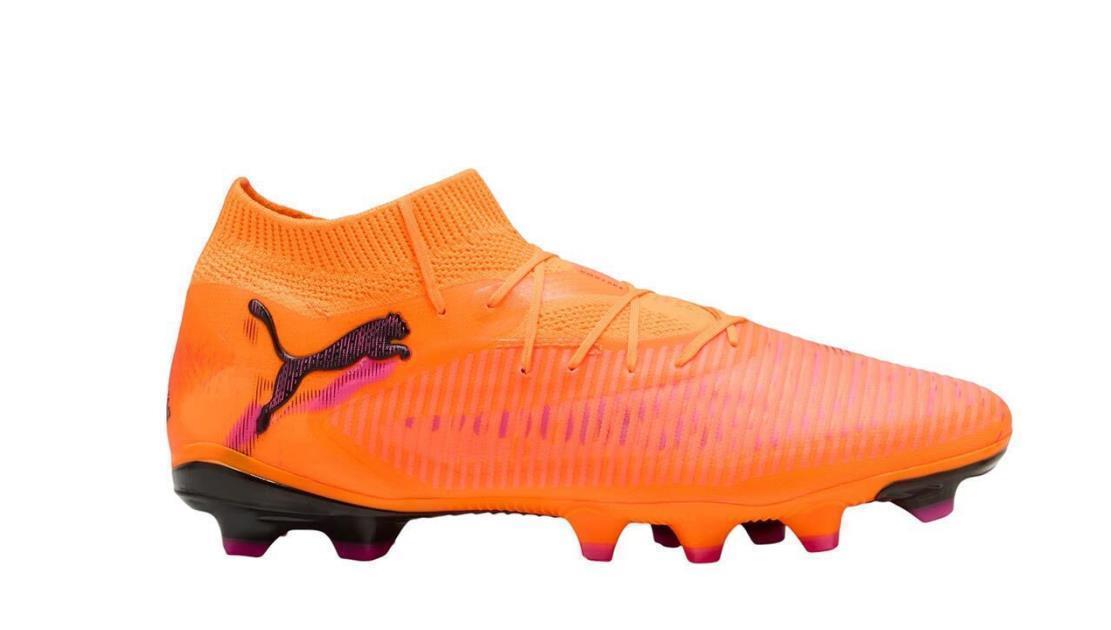 Puma Herren Future 8 Pro FG/AG Fußballschuh orange schwarz 47