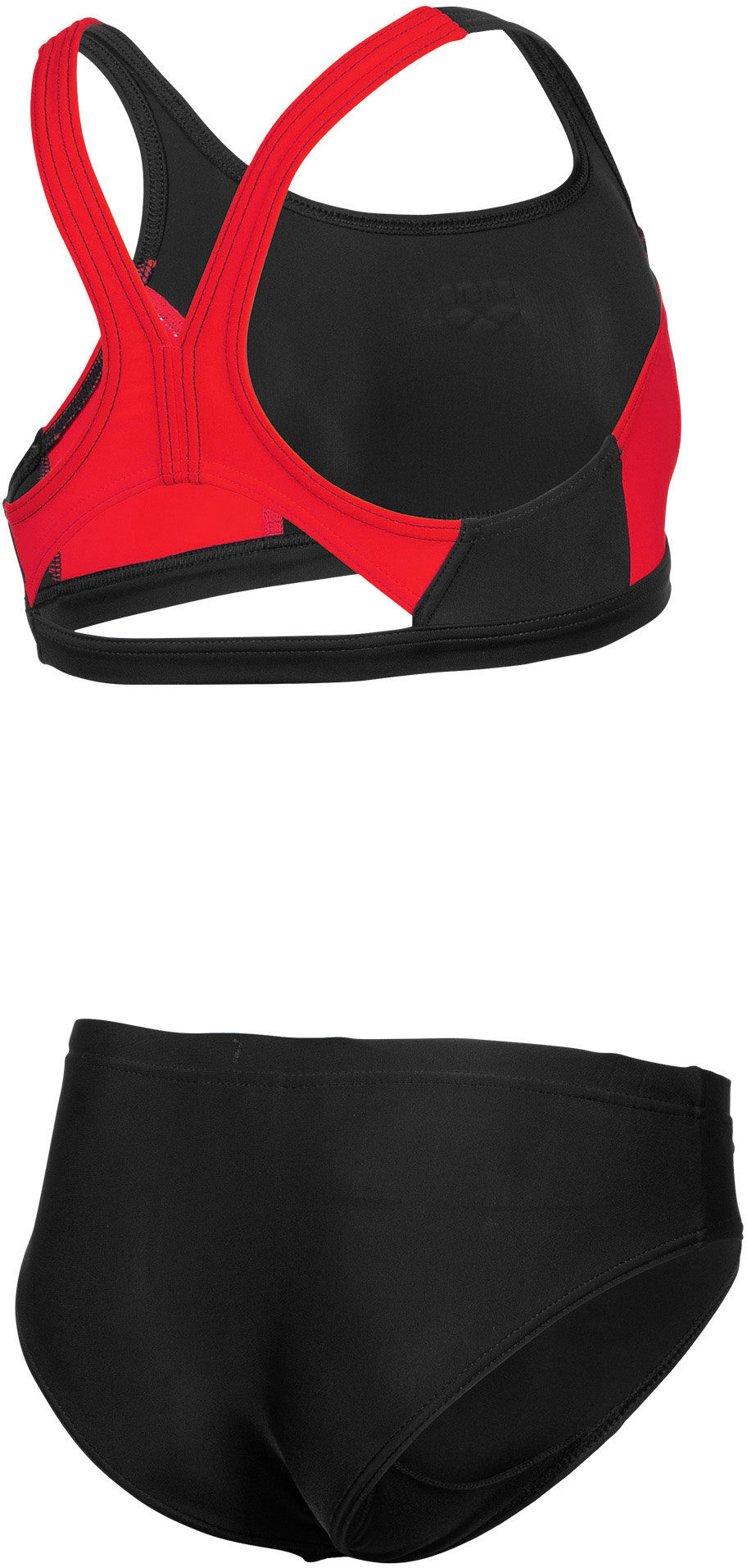 Arena Mädchen Thrice Two Pieces Bikini schwarz-rot-weiß