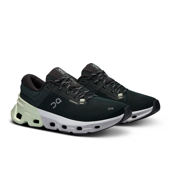 ON Herren Cloudflyer 5 Laufschuh Freizeitschuh dunkelgrün mintgrün