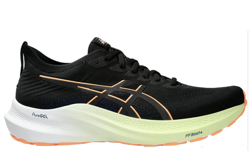Asics Herren GT-2000 12 MK Laufschuh schwarz-weiß-hellgrün