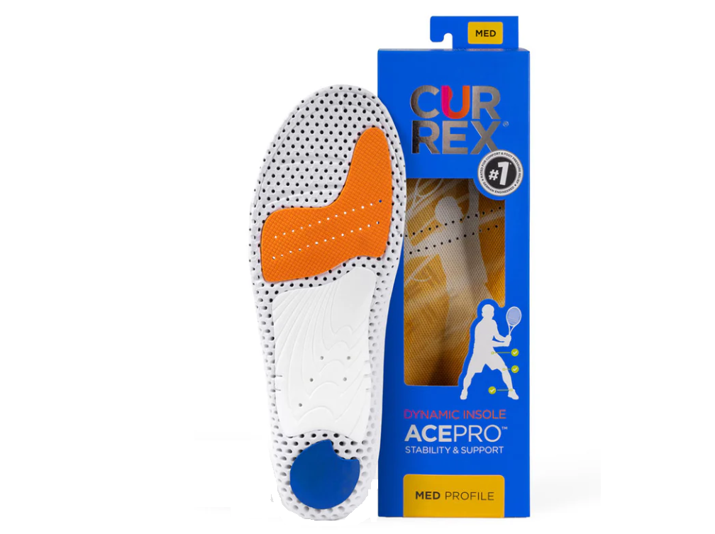 Currex Ace Pro Tennis Einlegesohle med gelb