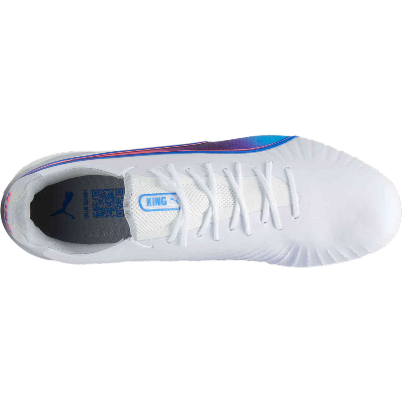 Puma Herren King Ultimate FG/AG Fußballschuh weiß-blau-rot 45