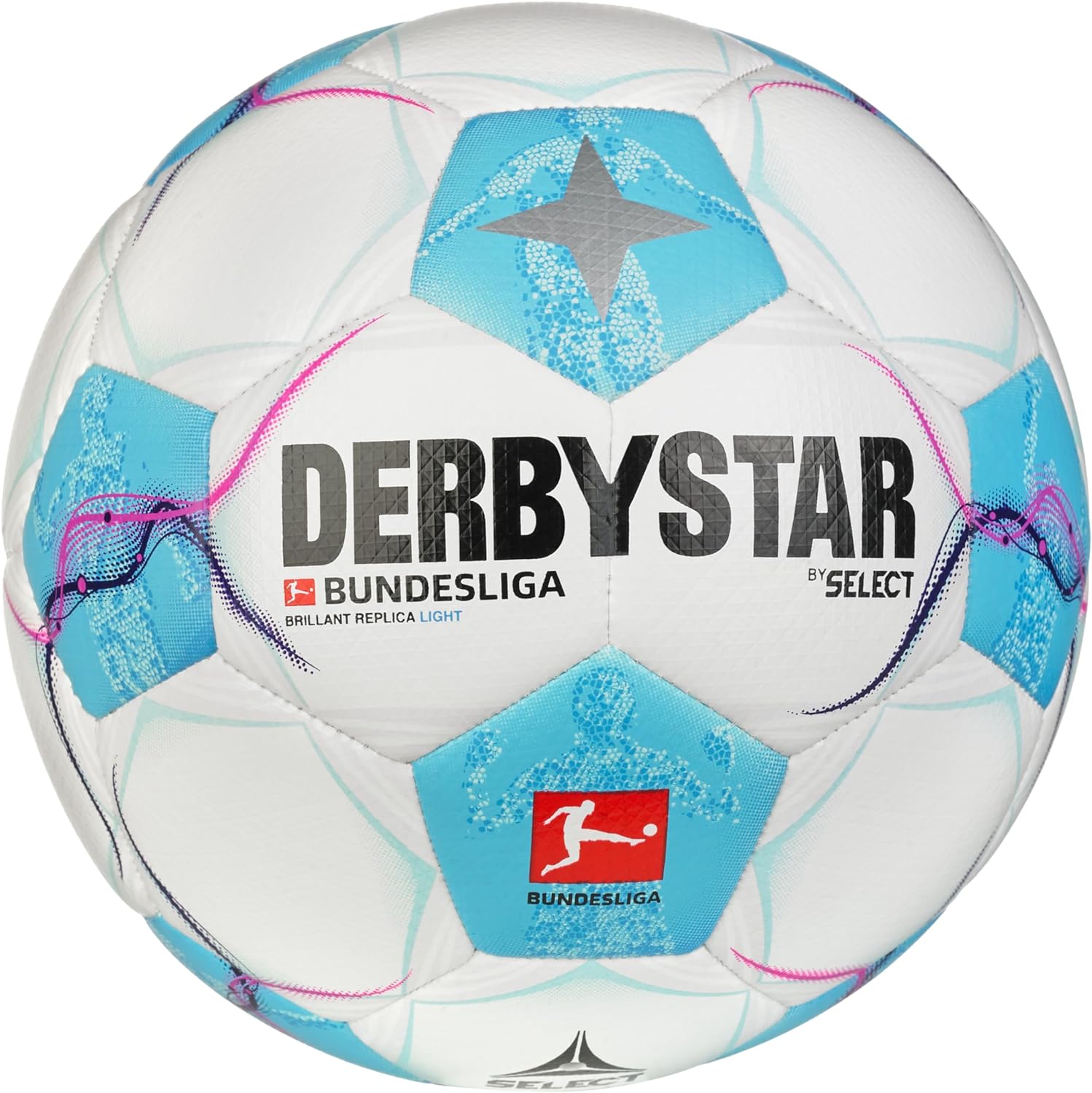 Derbystar Bundesliga 24/25 Brillant Replica Light Fußball weiß-blau 4