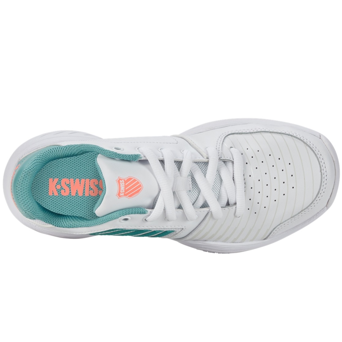 K-Swiss Kinder Court Express Carpet Tennisschuh weiß-mint