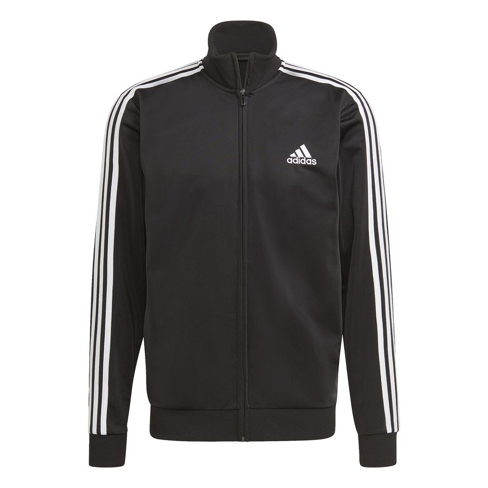 Adidas Herren 3 Stripes Tricot Trainingsanzug schwarz-weiß XXL
