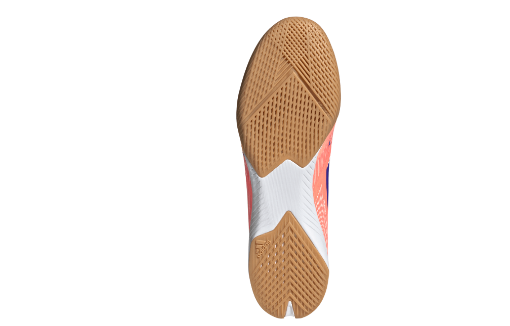 Adidas Herren F50 League Fußballschuh Fußballhallenschuh neonorange blau 47 1/3