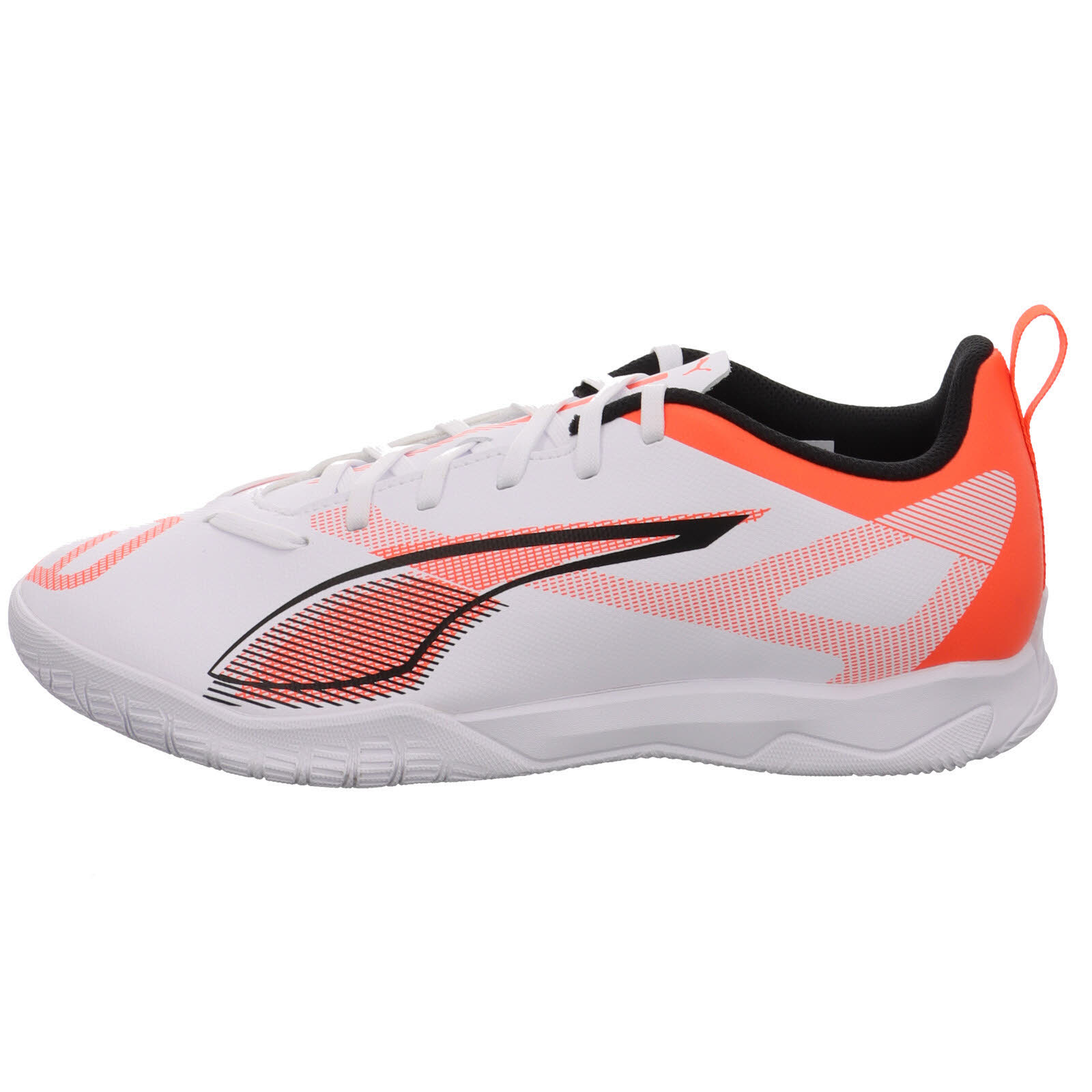 Puma Kinder Ultra 5 Play IT Fußballschuh Hallenfußballschuh weiß, orange, schwarz