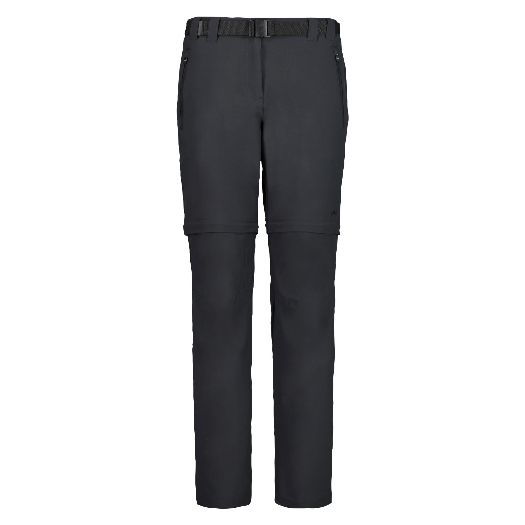 CMP Damen Zip Off Wanderhose Outdoorhose anthrazit 23
