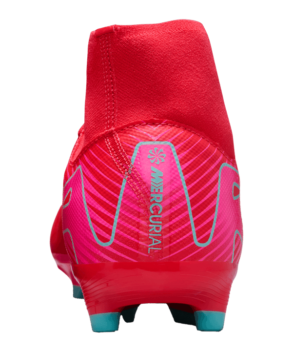 Nike Herren Zoom Superfly 10 Academy FG/MG Fußballschuh rot, pink, türkis