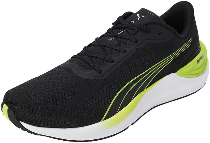 Puma Herren Electrify Nitro 3 Sneaker Laufschuh schwarz-grün-weiß