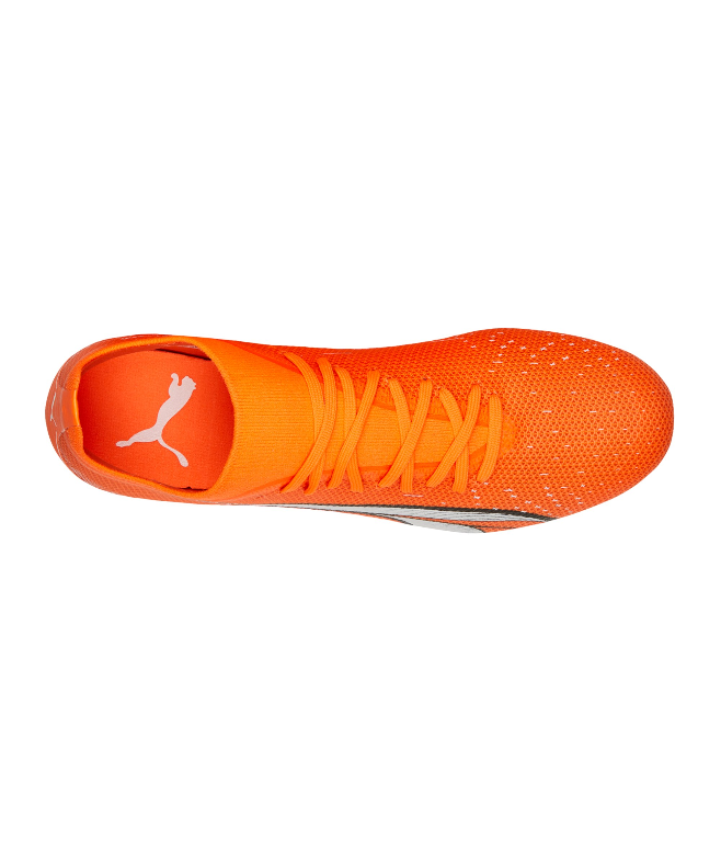 Puma Herren Ultra Match FG/AG Fußballschuh orange-weiß 39