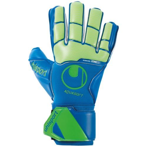 Uhlsport Aquasoft Torwarthandschuhe blau-grün 9