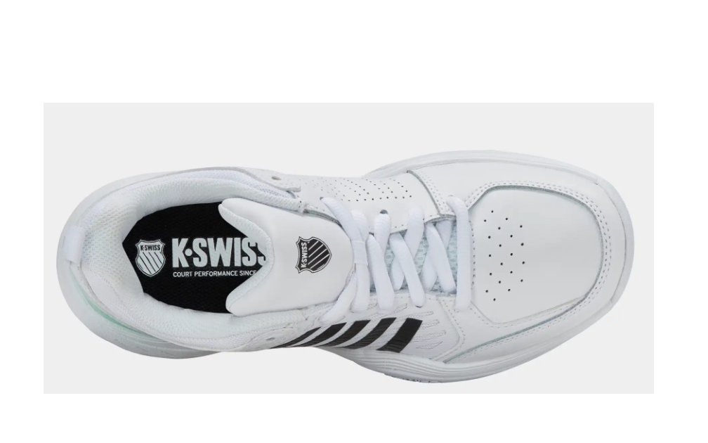 K- Swiss Damen Court Express 2 Carpet Tennisschuh Hallenschuh weiß schwarz mint 42
