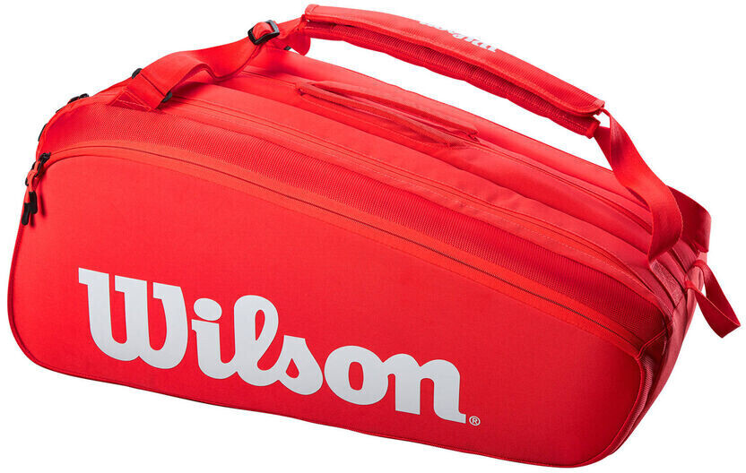 Wilson Super Tour 15PK Tennistasche rot weiß
