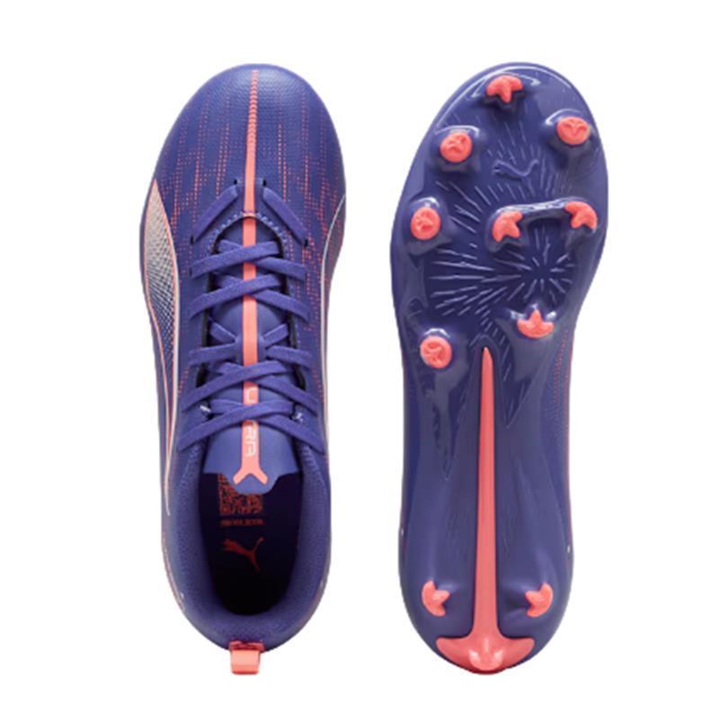 Puma Kinder Ultra 5 Play FG/AG Fußballschuh blau-pink