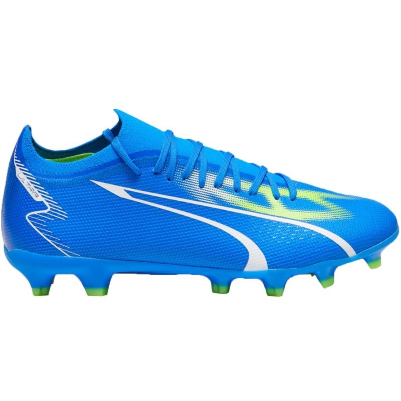 Puma Herren Ultra Match FG/AG Fußballschuh blau-weiß-grün 47