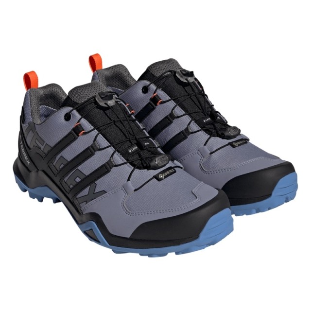 Adidas Herren Terrex Swift R2 GTX Wanderschuh Trekkingschuh silber-schwarz-blau 44 2/3