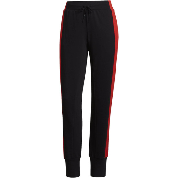 Adidas Damen Big Logo Trainingsanzug Tracksuit schwarz-rot-blau L