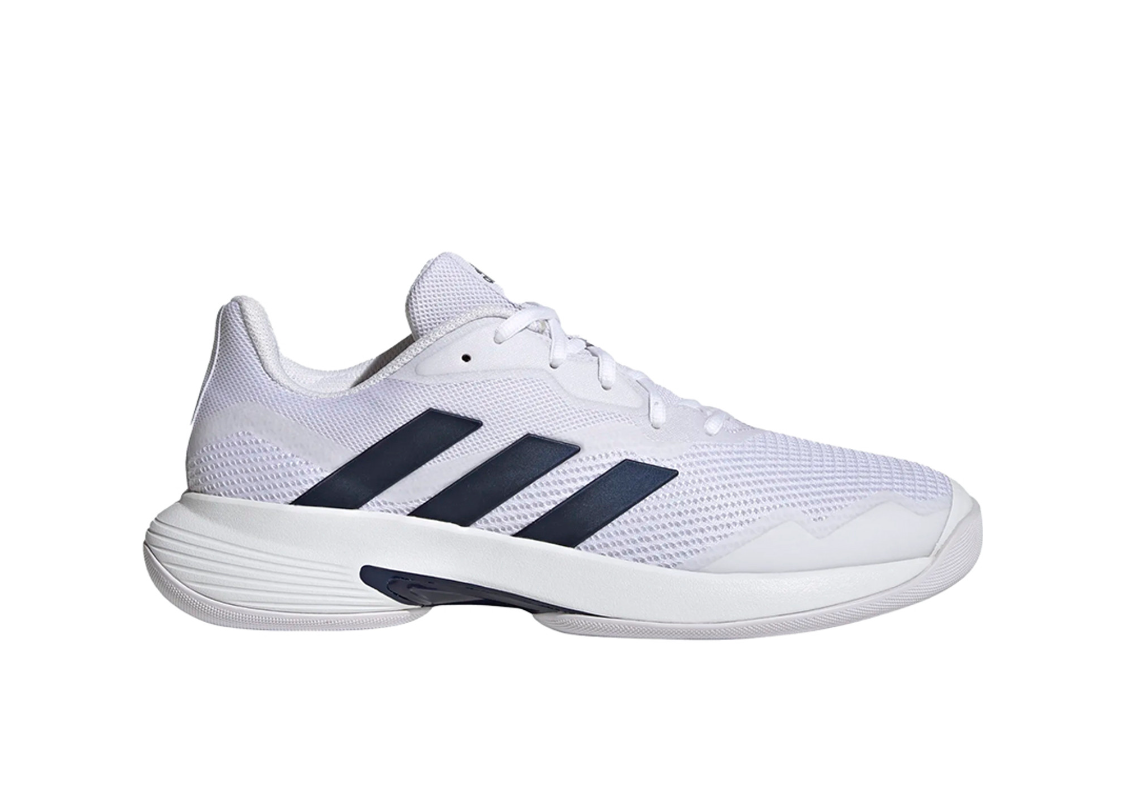 Adidas Herren CourtJam Control Teppich Tennisschuh weiß-blau