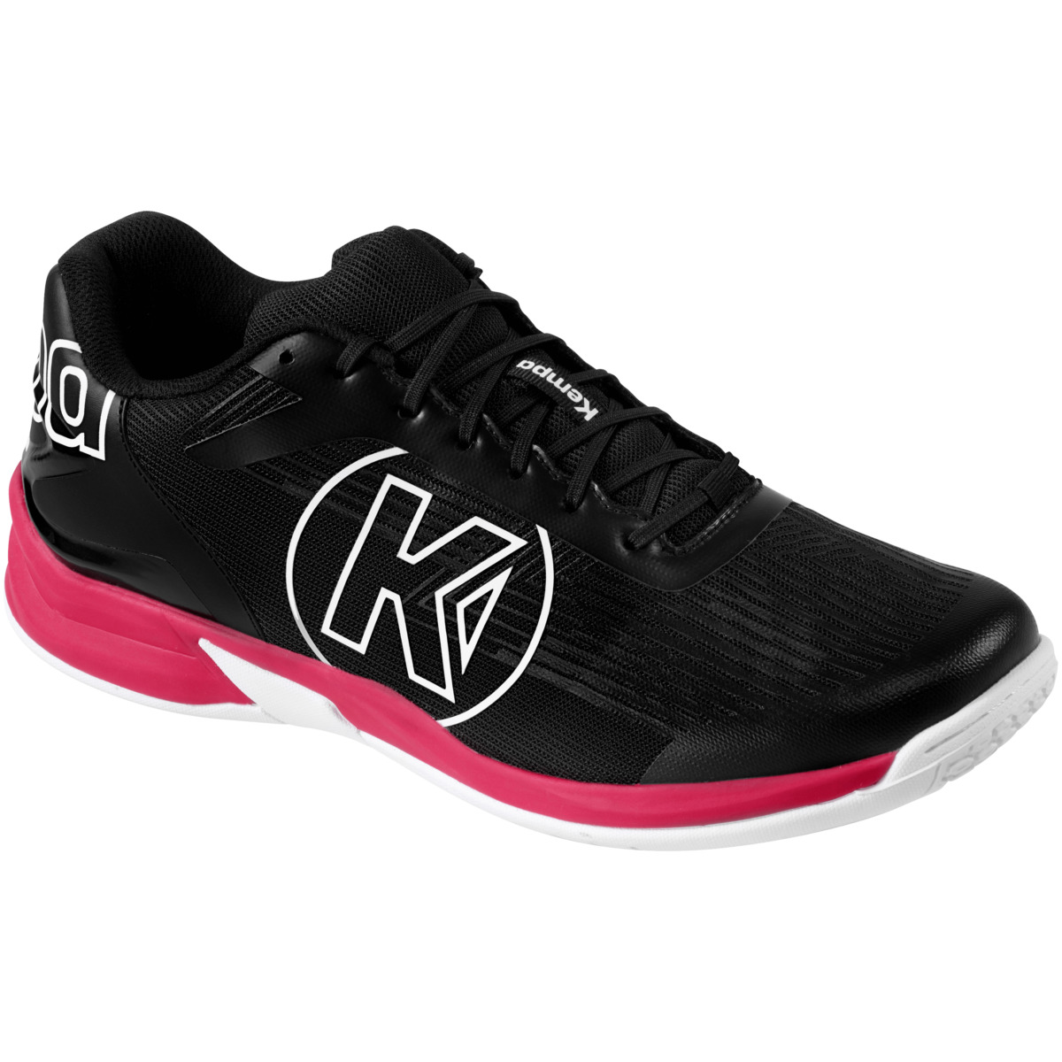 Kempa Unisex Attack Three 2.0 Handballschuh Indoorschuh schwarz-rot 46